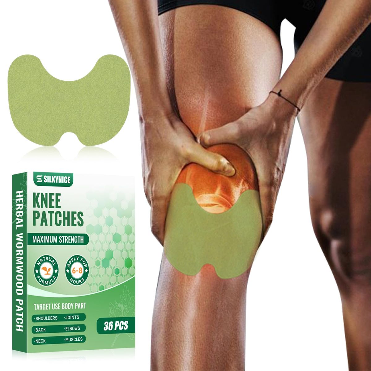Knee Pain Relief Patches Self Heating Pads (Pack of 10, 20, 30)